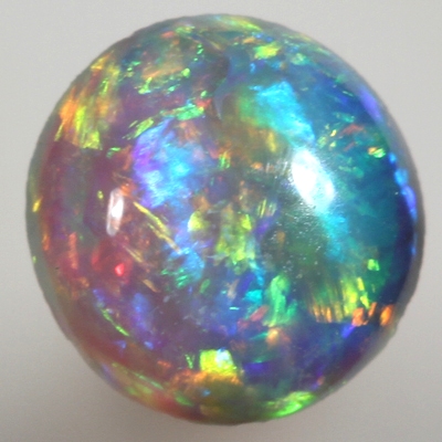 SOLID SEMI BLACK OPAL Bright rolling flashes in a 3D pattern SEE VIDEO
